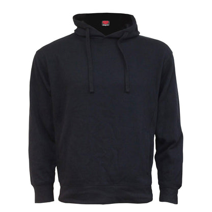 Black - Front - Spiral Direct Unisex Adult Plain Side Pocket Hoodie