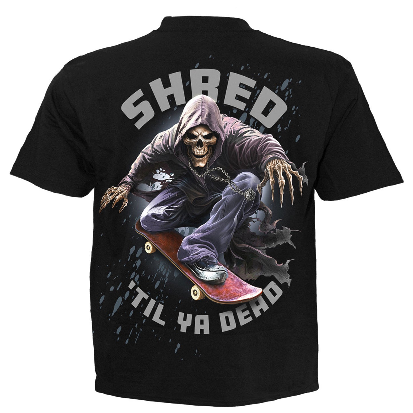Black - Back - Spiral Direct Childrens-Kids Soul Boarder T-Shirt