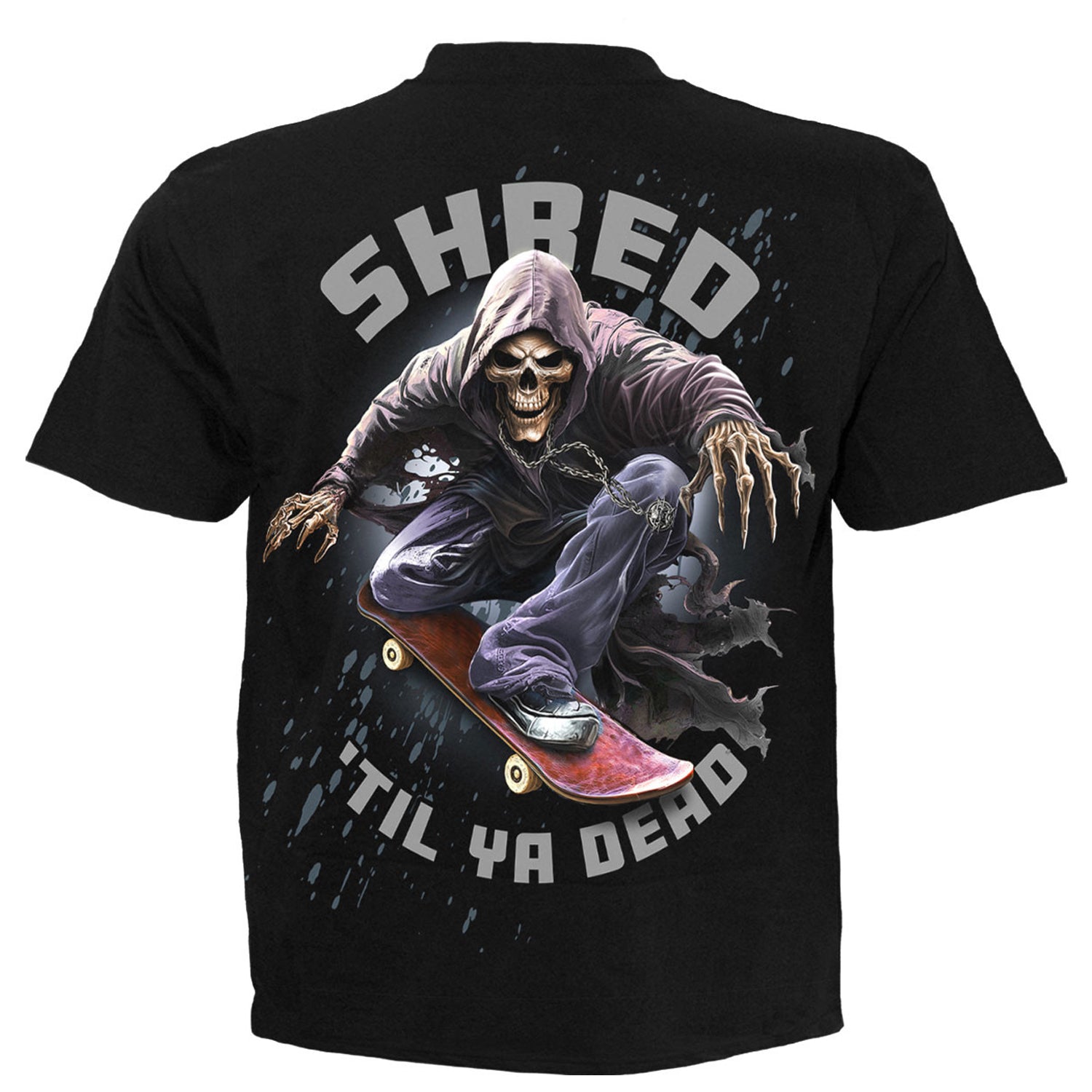Black - Back - Spiral Direct Childrens-Kids Soul Boarder T-Shirt