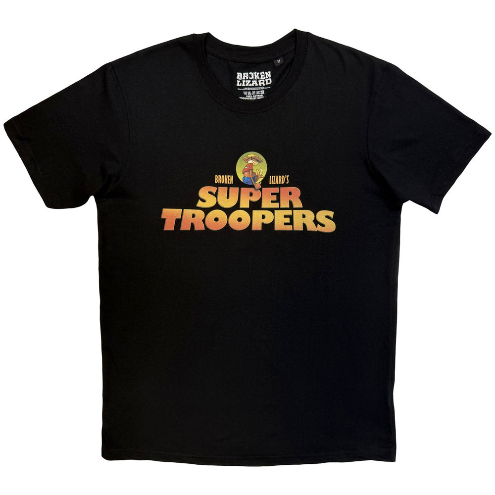 Black - Front - Broken Lizard Unisex Adult Super Troopers T-Shirt