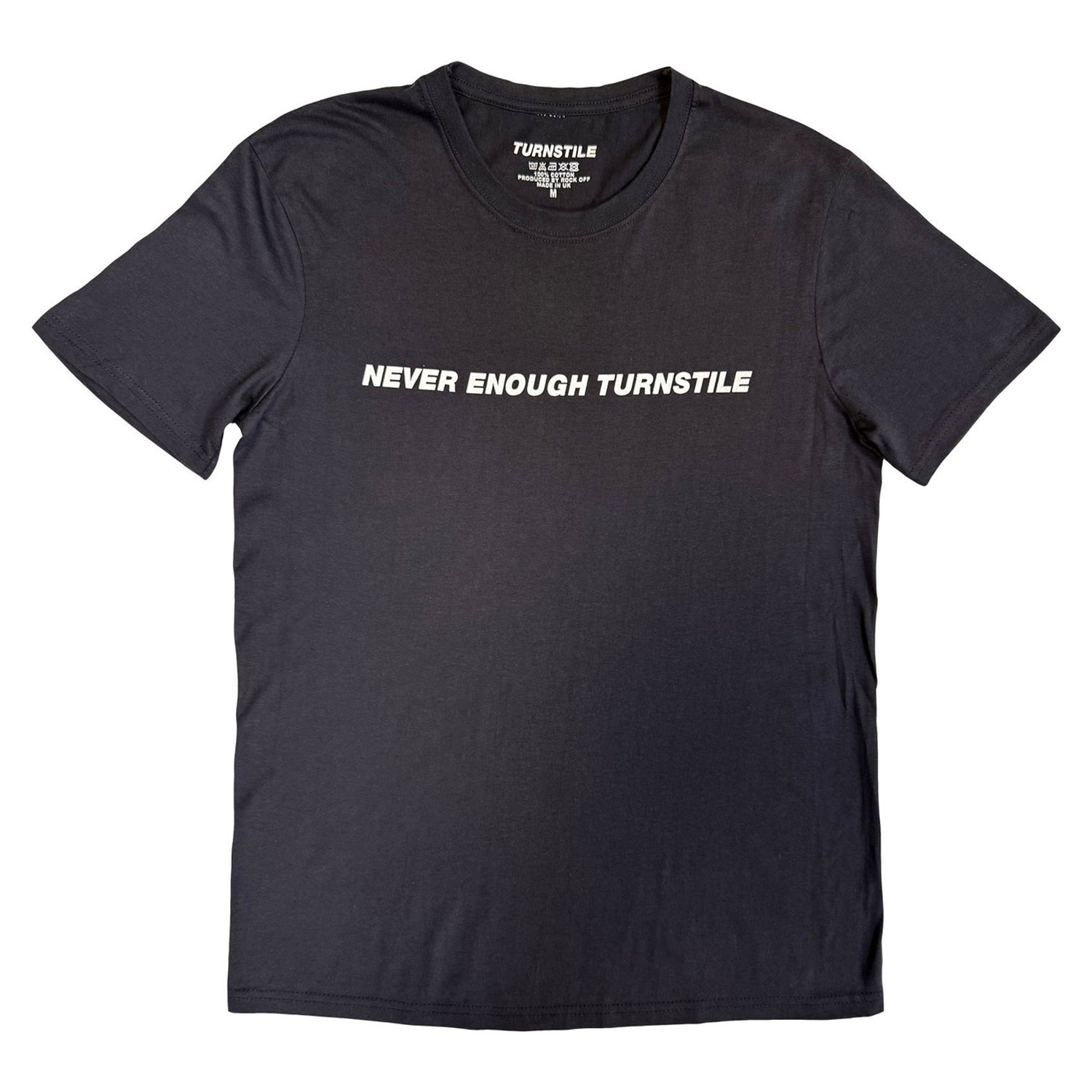 Charcoal Grey - Front - Turnstile Unisex Adult Right Place, Right Time T-Shirt