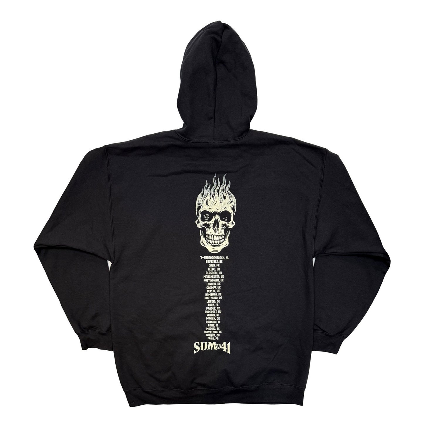Black - Back - Sum 41 Unisex Adult Tour ´24 Pt. 2 Logo Full Zip Hoodie