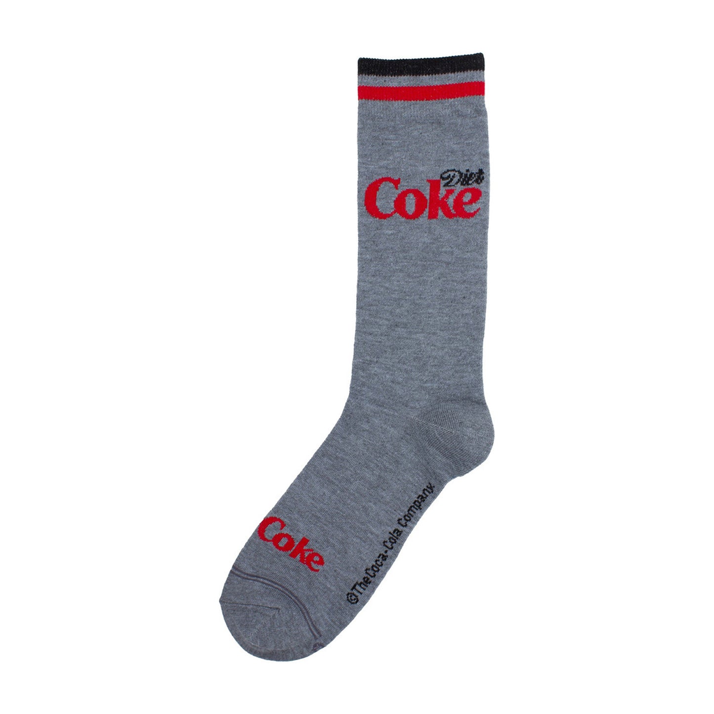Grey - Side - Coca-Cola Unisex Adult Diet Coke Crew Socks