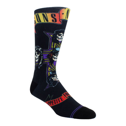 Black - Front - Guns N Roses Unisex Adult Appetite For Destruction Sublimation Crew Socks