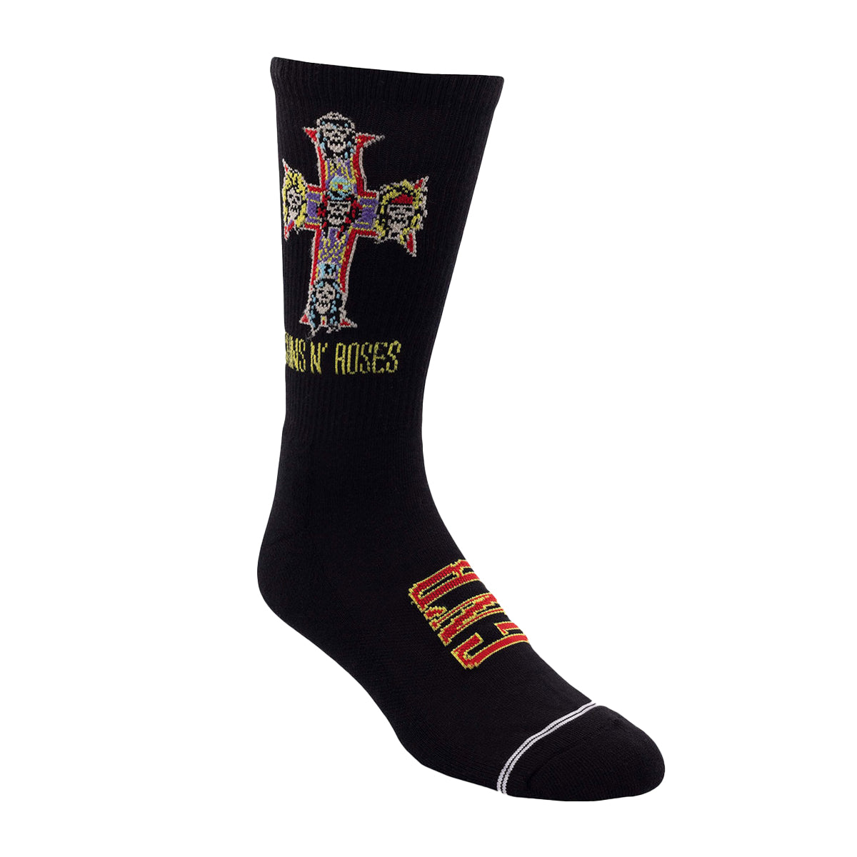 Black - Back - Guns N Roses Unisex Adult Appetite For Destruction Crew Socks