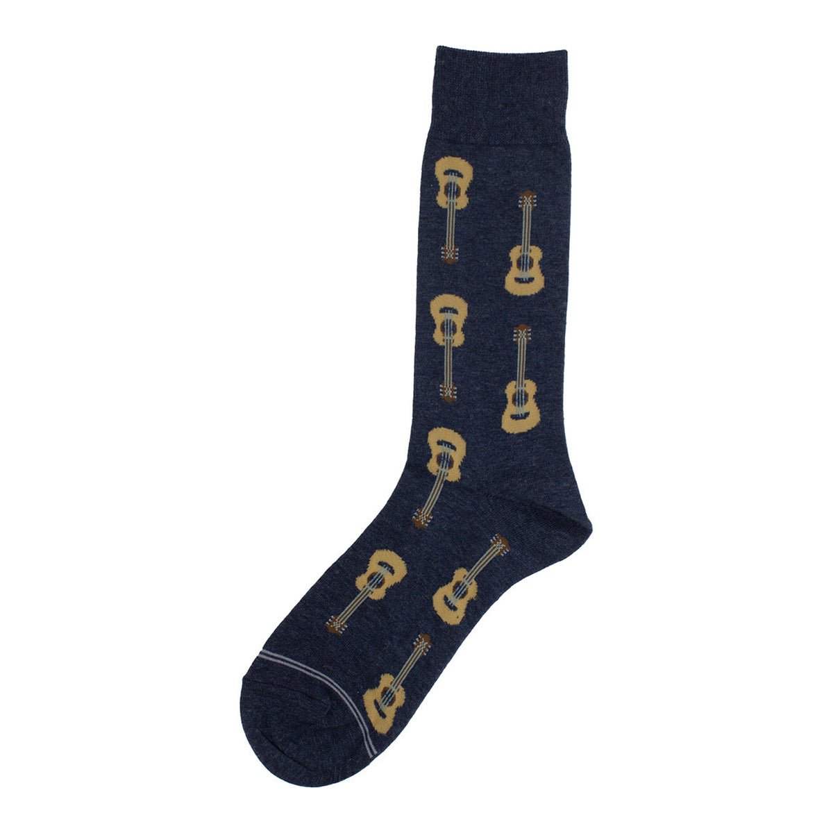 Blue - Front - Perri´s Unisex Adult Acoustic Guitar Crew Socks