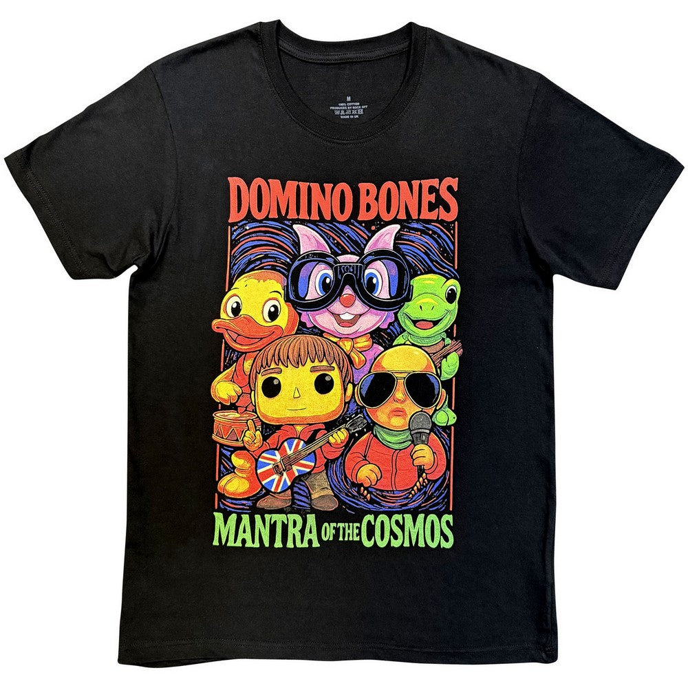 Black - Front - Mantra Of The Cosmos Unisex Adult Domino Bones Back Print T-Shirt