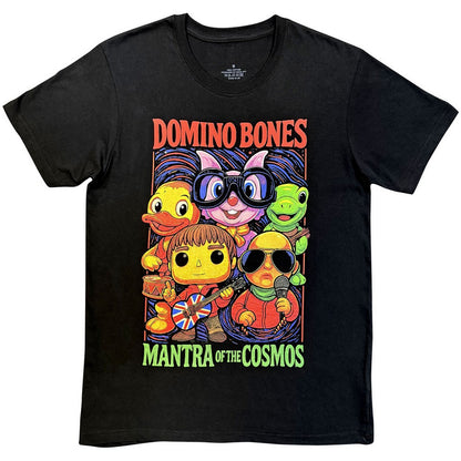Black - Front - Mantra Of The Cosmos Unisex Adult Domino Bones Back Print T-Shirt
