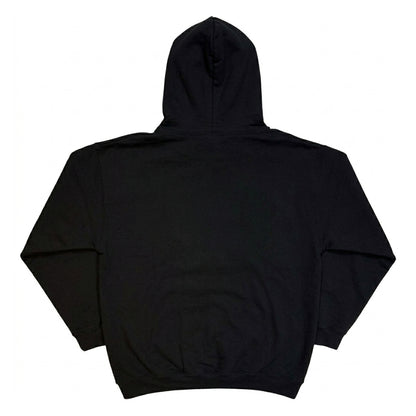 Black - Back - Yungblud Unisex Adult Portrait Pull Over Hoodie