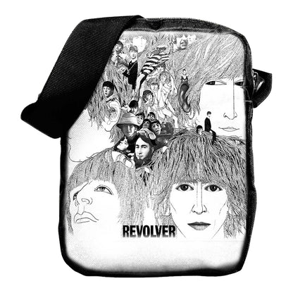 Black-White - Front - The Beatles Revolver Crossbody Bag
