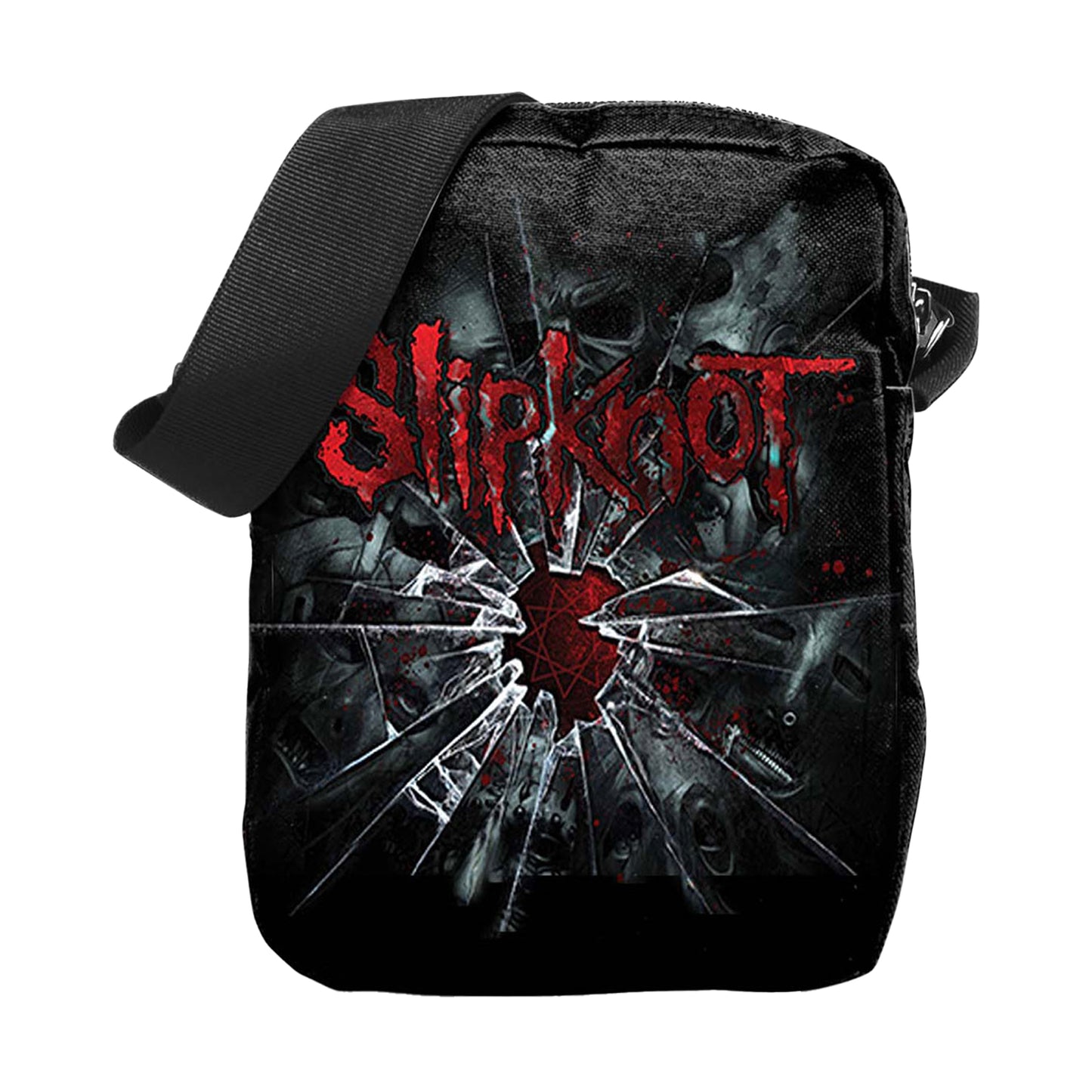 Black - Front - Slipknot Shattered Crossbody Bag