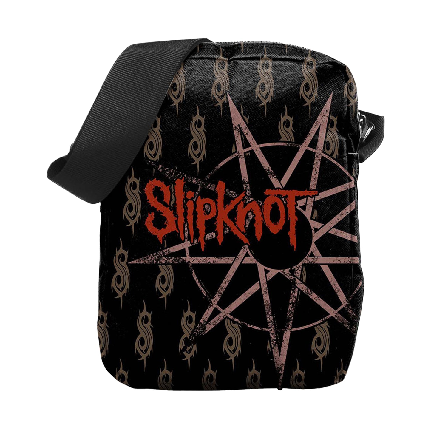Black - Front - Slipknot Psychosocial Crossbody Bag