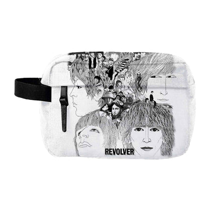 White - Black - Front - The Beatles Revolver Wash Bag