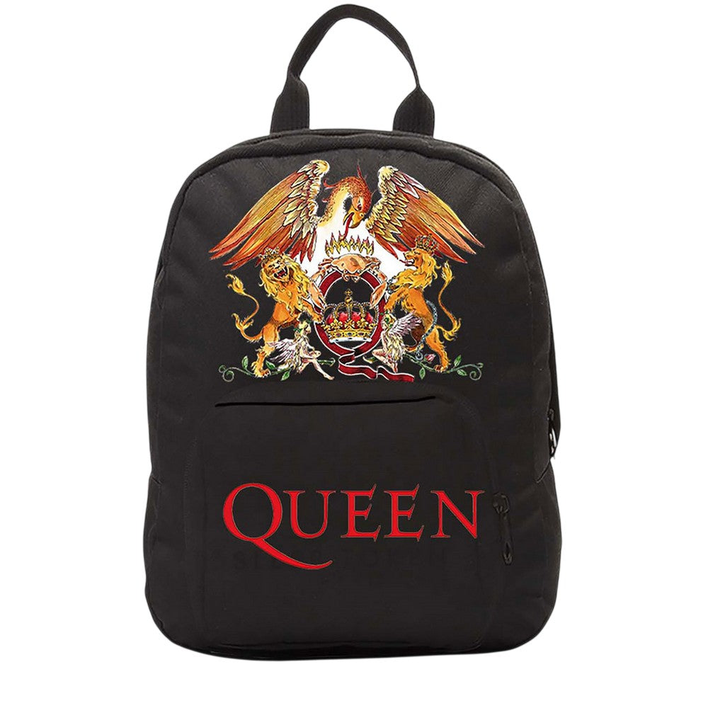 Black - Front - Queen Crest Mini Backpack