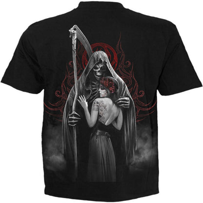 Black - Back - Spiral Direct Unisex Adult Dead Kiss Back Print T-Shirt