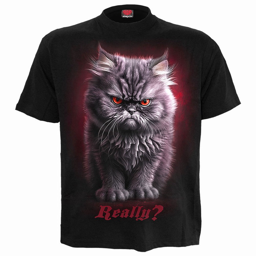 Black - Front - Spiral Direct Unisex Adult Anger Management T-Shirt