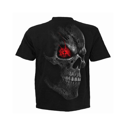 Black - Back - Spiral Direct Unisex Adult Death Stare Back Print T-Shirt