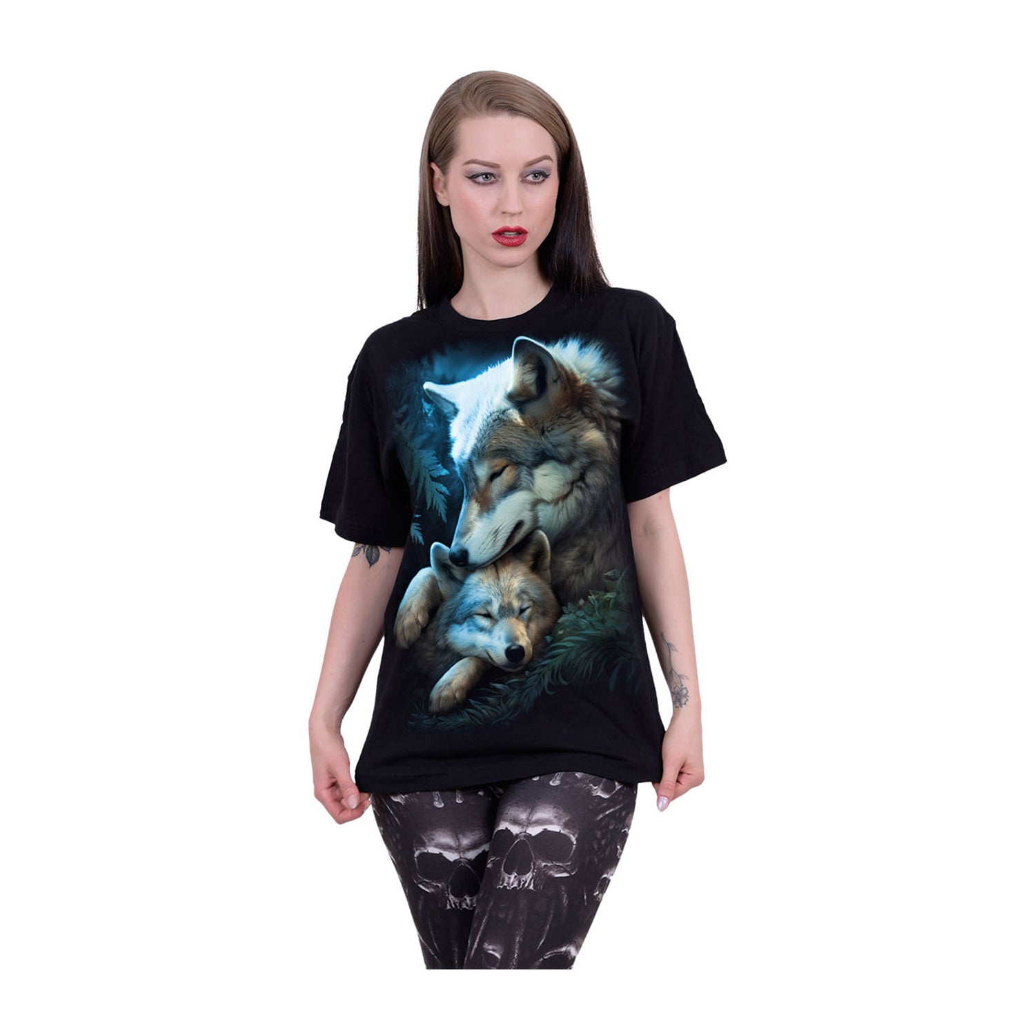 Black - Back - Spiral Direct Unisex Adult Mother´s Love T-Shirt