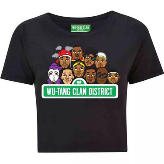 Black - Front - Wu-Tang Clan Womens-Ladies Sesame Street Crop Top