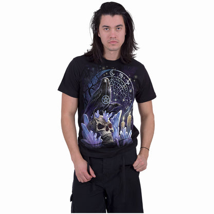 Black - Side - Spiral Direct Unisex Adult Witchcraft Back Print T-Shirt
