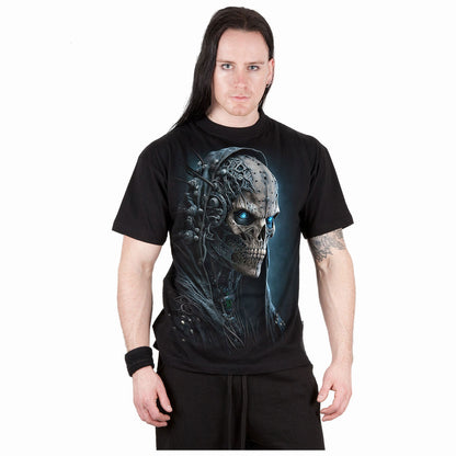 Black - Side - Spiral Direct Unisex Adult Human 2.0 Back Print T-Shirt