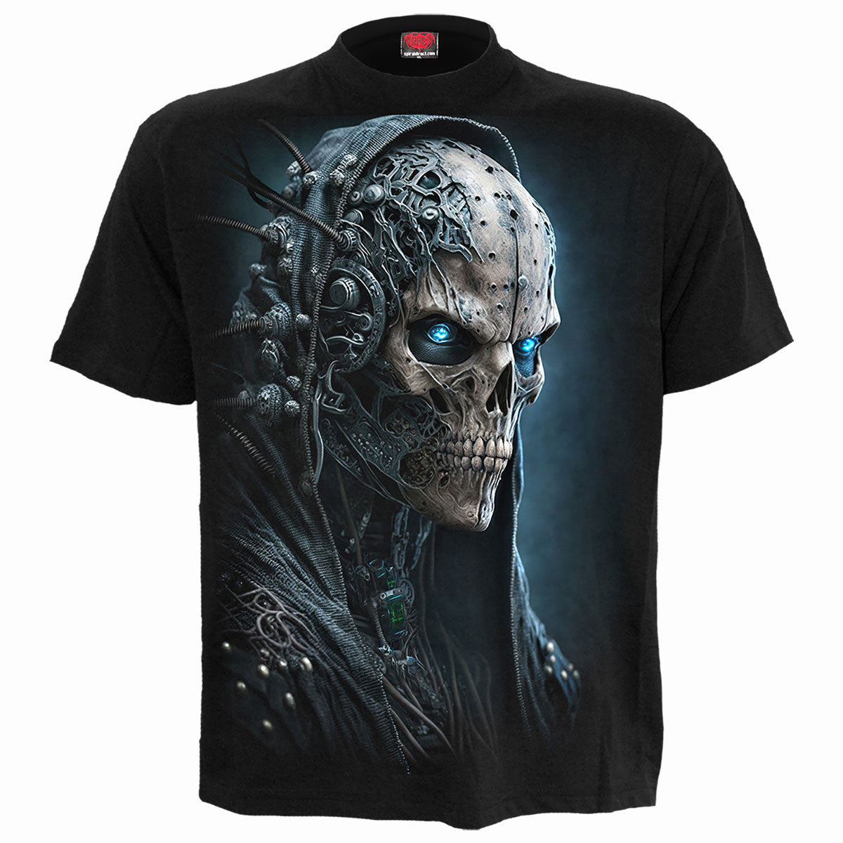 Black - Front - Spiral Direct Unisex Adult Human 2.0 Back Print T-Shirt