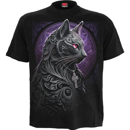 Black - Front - Spiral Direct Unisex Adult Celtic Whiskers T-Shirt