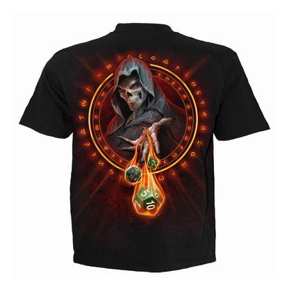 Black - Back - Spiral Direct Unisex Adult Dungeon Master Back Print T-Shirt