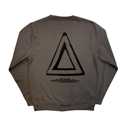 Charcoal Grey - Back - Bastille Unisex Adult Repeat Logo Sweatshirt