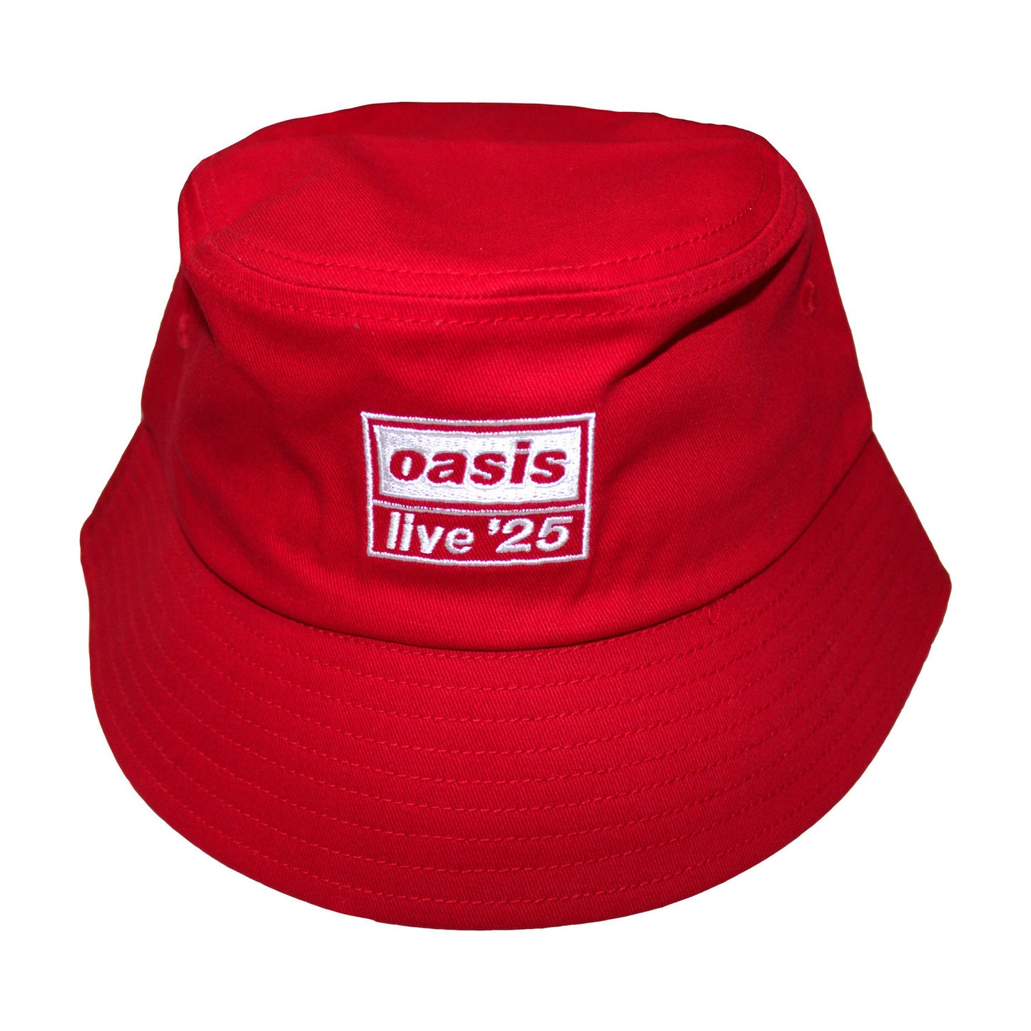 Red - Front - Oasis Live ´25 Logo Bucket Hat