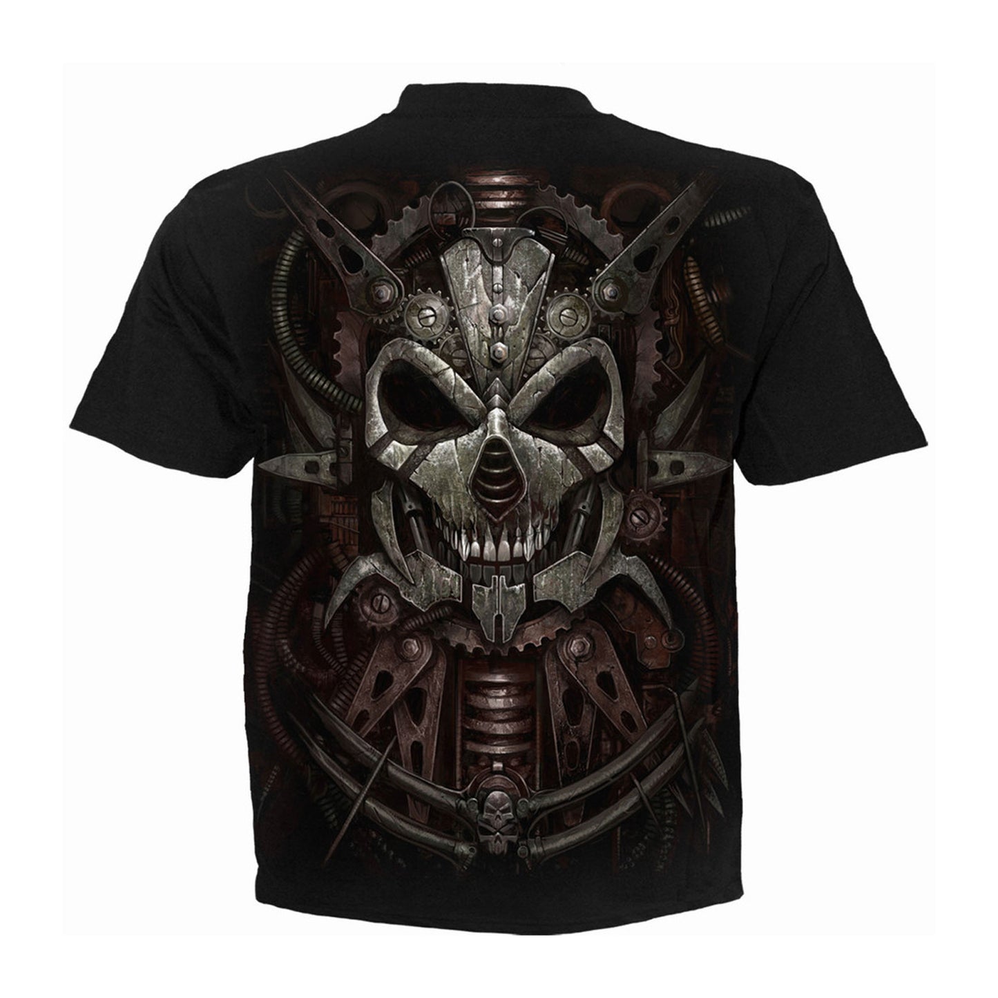 Black - Back - Spiral Direct Unisex Adult Diesel Punk Back Print T-Shirt