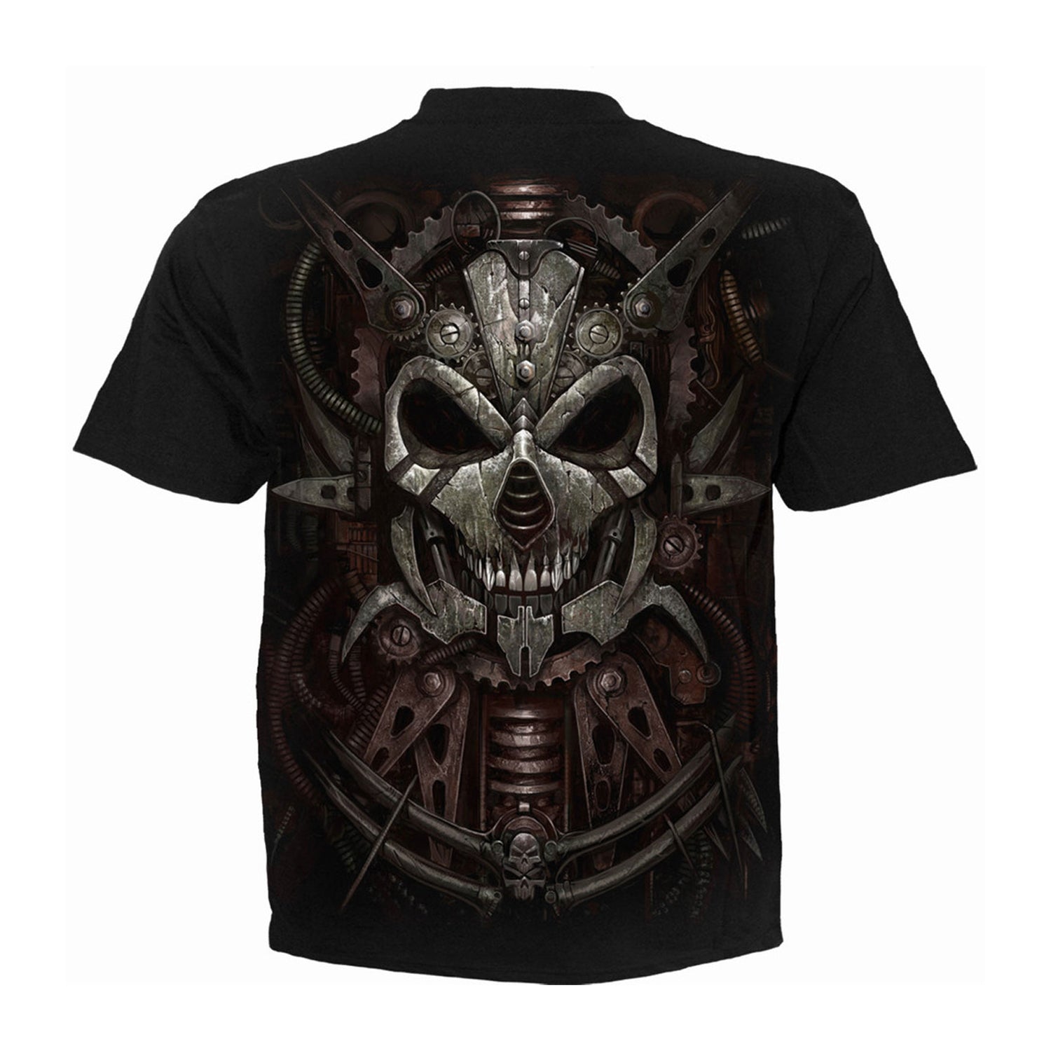 Black - Back - Spiral Direct Unisex Adult Diesel Punk Back Print T-Shirt