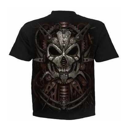 Black - Back - Spiral Direct Unisex Adult Diesel Punk Back Print T-Shirt