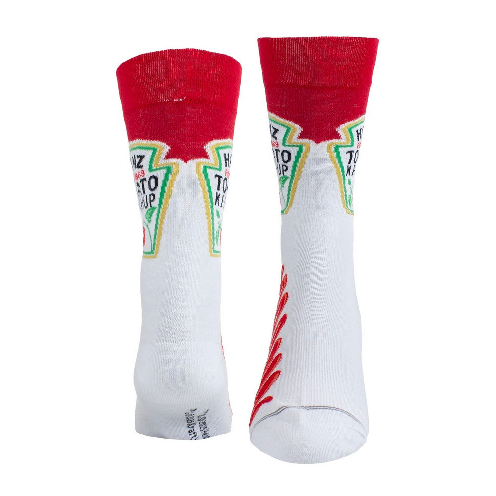 Red - Lifestyle - Heinz Unisex Adult Tomato Ketchup Crew Socks