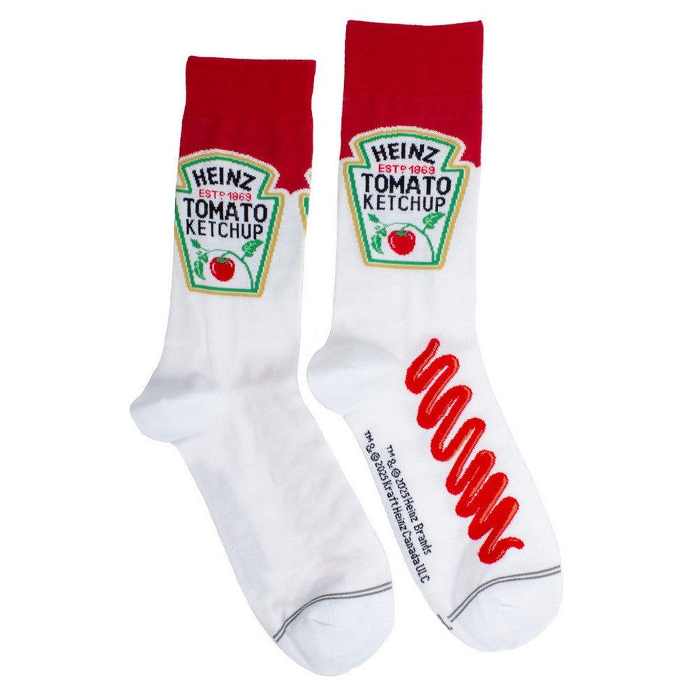 Red - Front - Heinz Unisex Adult Tomato Ketchup Crew Socks
