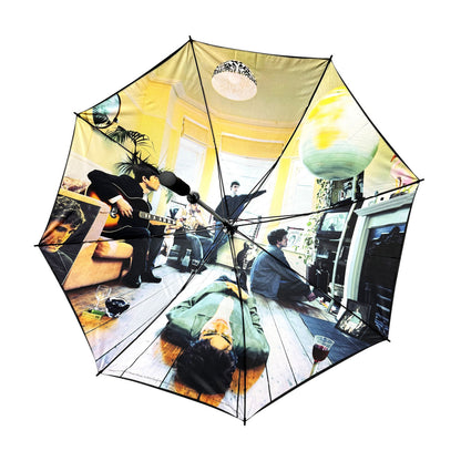 Black - Back - Oasis Definitely Maybe Album Artwork Folding Umbrella