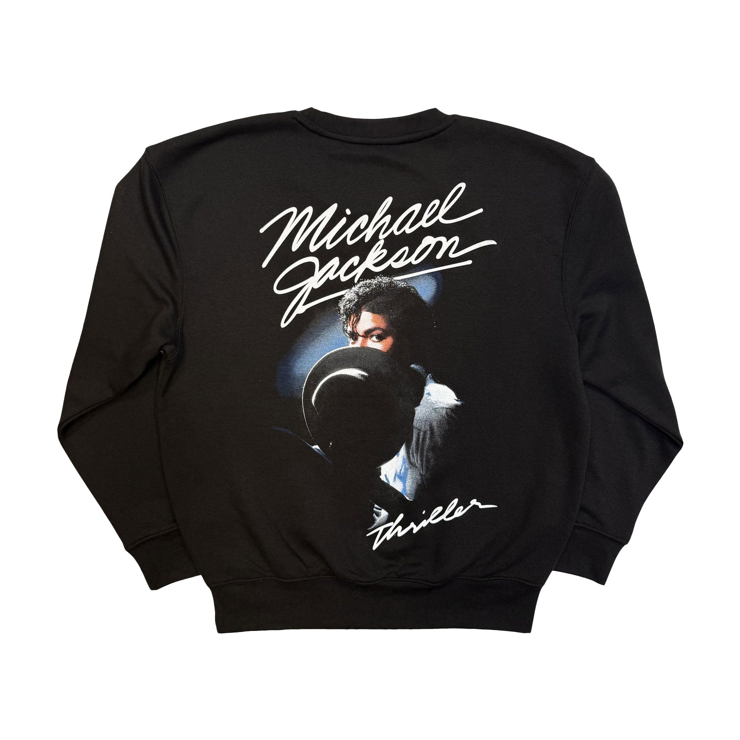 Black - Back - Michael Jackson Unisex Adult Thriller Back Print Sweatshirt
