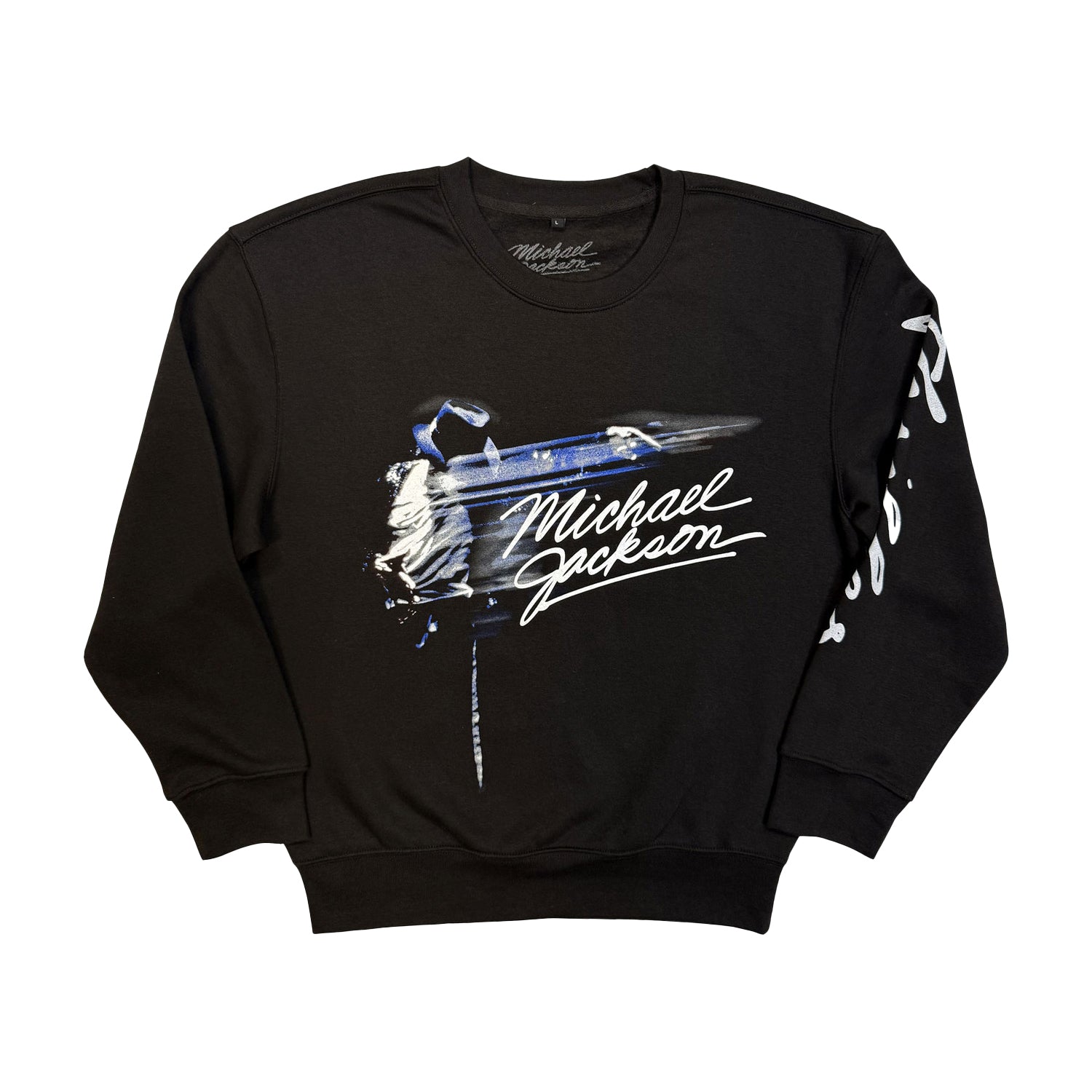 Black - Front - Michael Jackson Unisex Adult Thriller Back Print Sweatshirt