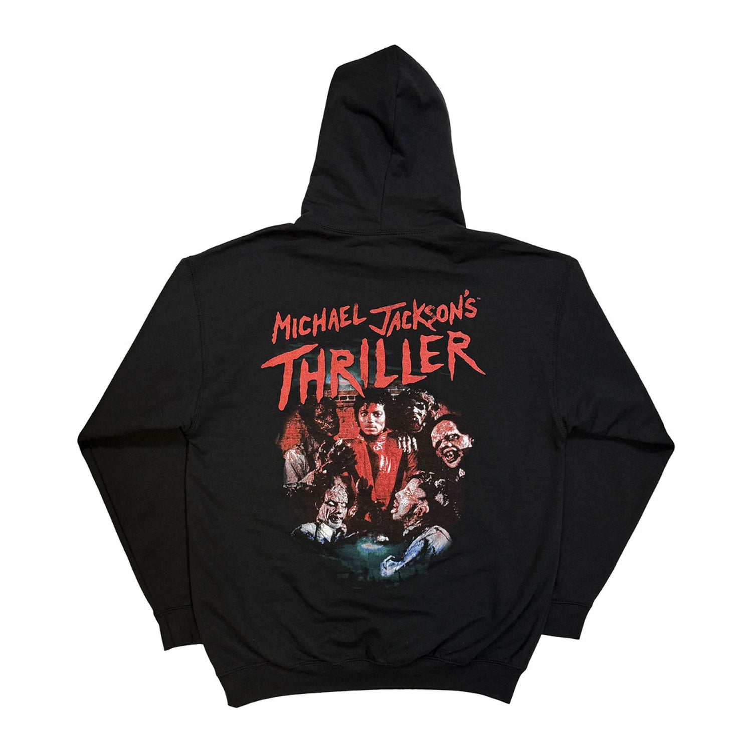 Black - Back - Michael Jackson Unisex Adult Thriller Zombies Hoodie