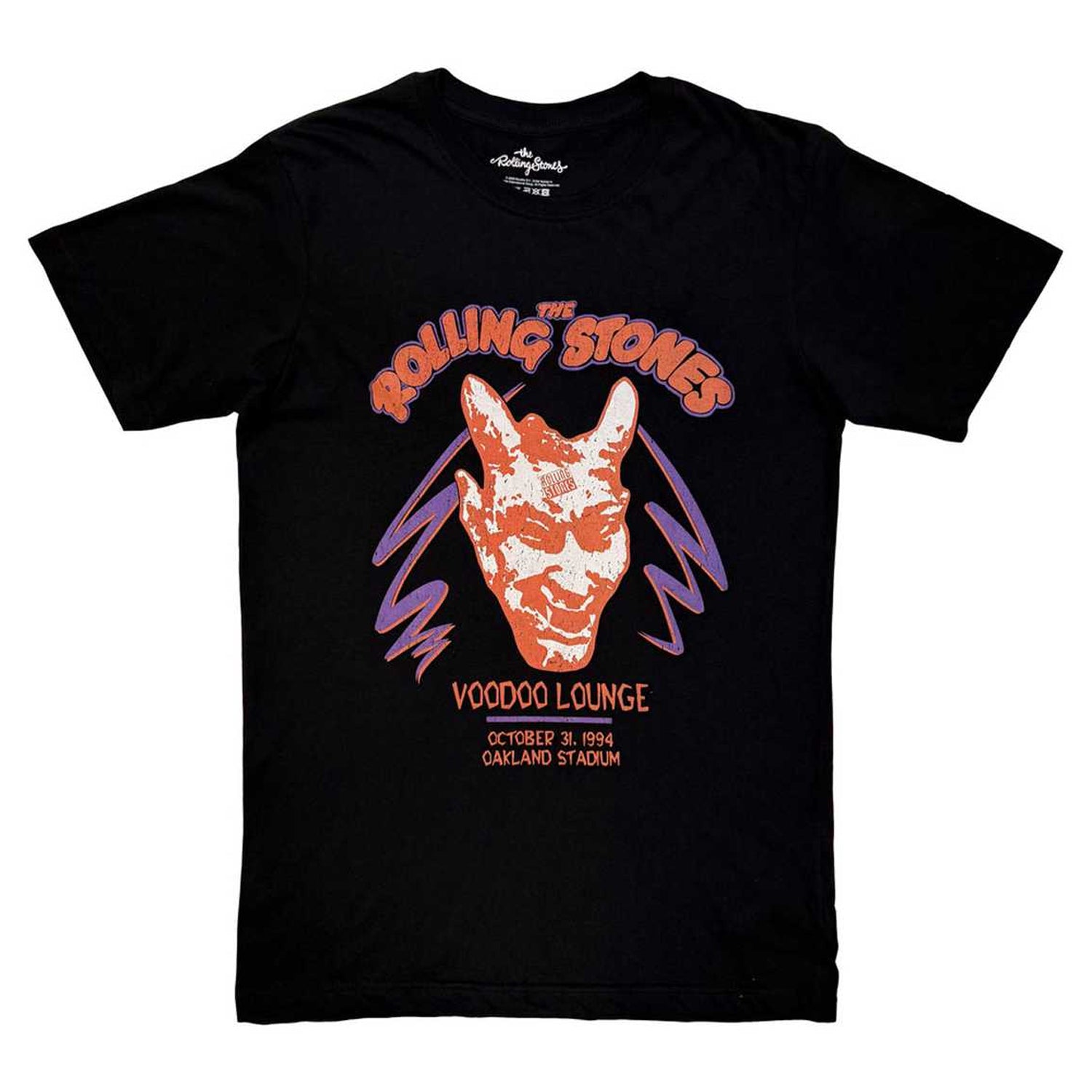 Black - Front - The Rolling Stones Unisex Adult Voodoo Oakland Stadium T-Shirt