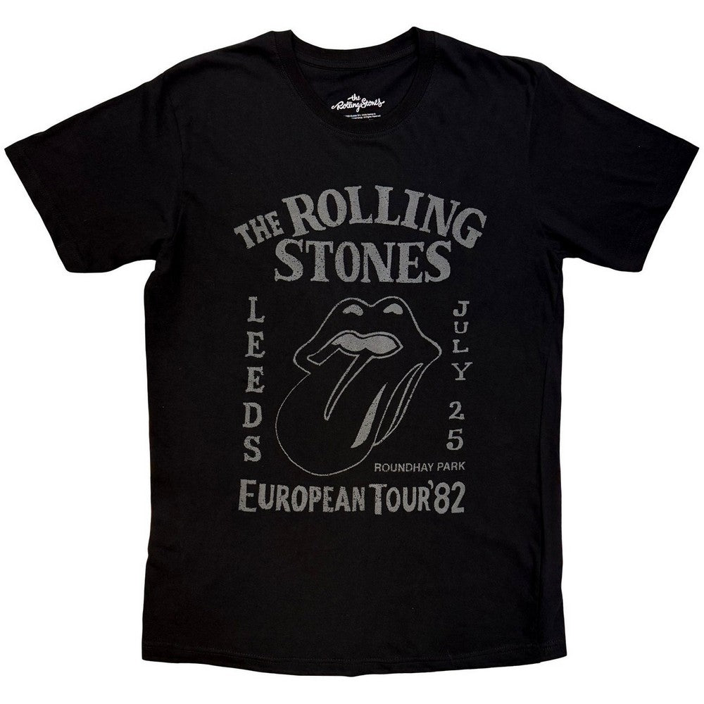 Black - Front - The Rolling Stones Unisex Adult European Tour ´82 T-Shirt