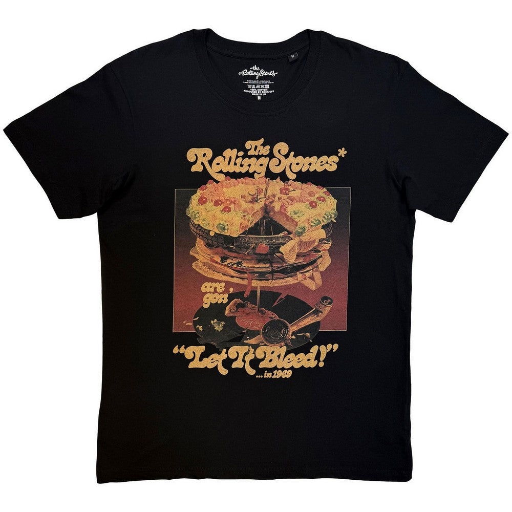 Black - Front - The Rolling Stones Unisex Adult Let It Bleed T-Shirt