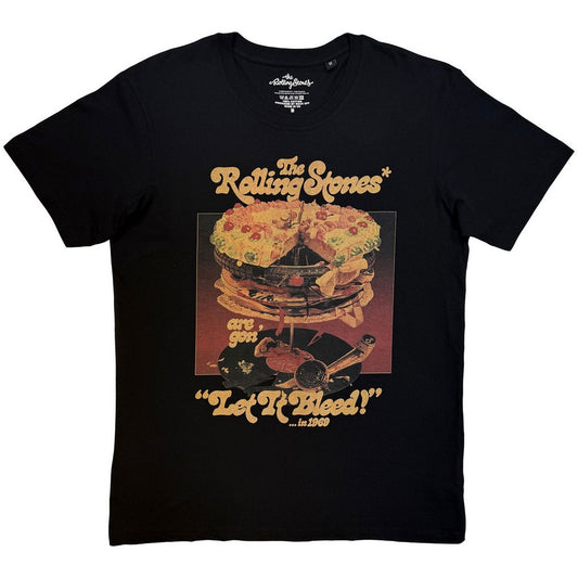 Black - Front - The Rolling Stones Unisex Adult Let It Bleed T-Shirt
