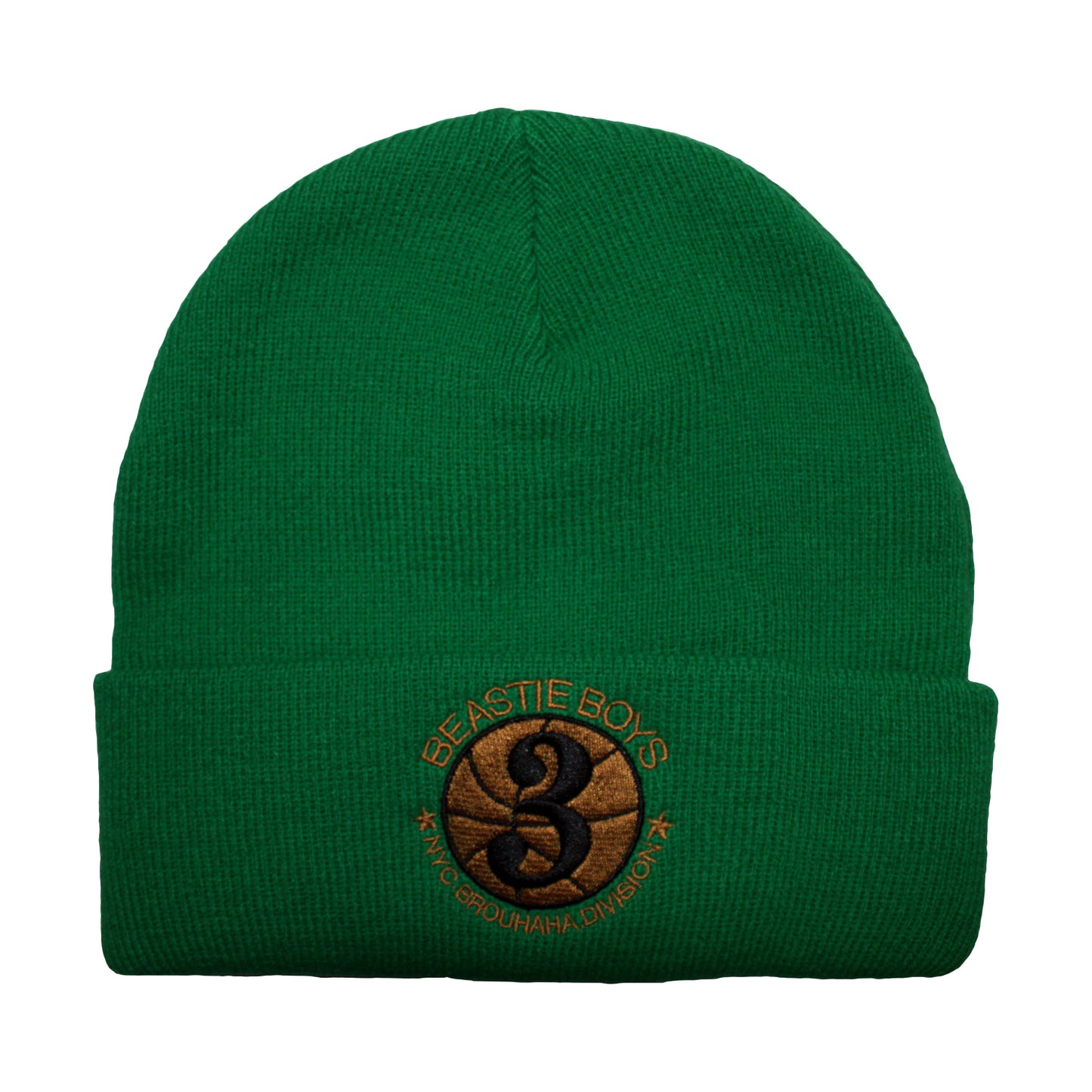 Green - Front - Beastie Boys Unisex Adult NYC Brouhaha Division Beanie