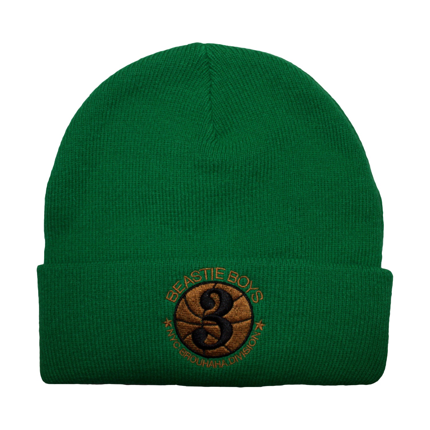 Green - Front - Beastie Boys Unisex Adult NYC Brouhaha Division Beanie