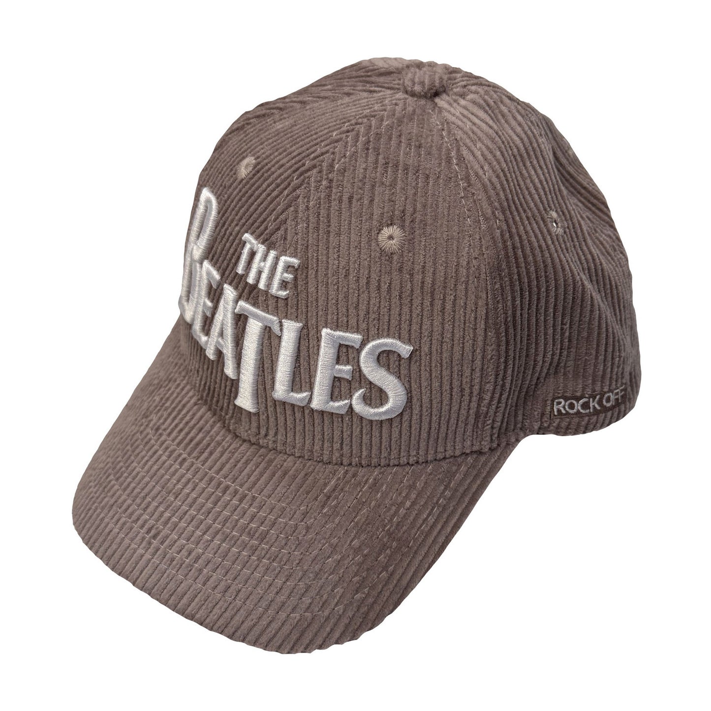 Grey - Front - The Beatles Unisex Adult Drop T Logo Baseball Cap