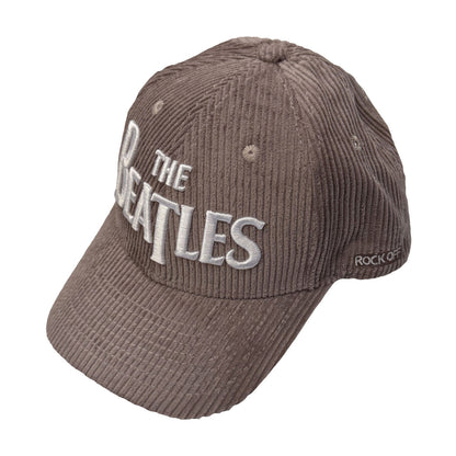 Grey - Front - The Beatles Unisex Adult Drop T Logo Baseball Cap
