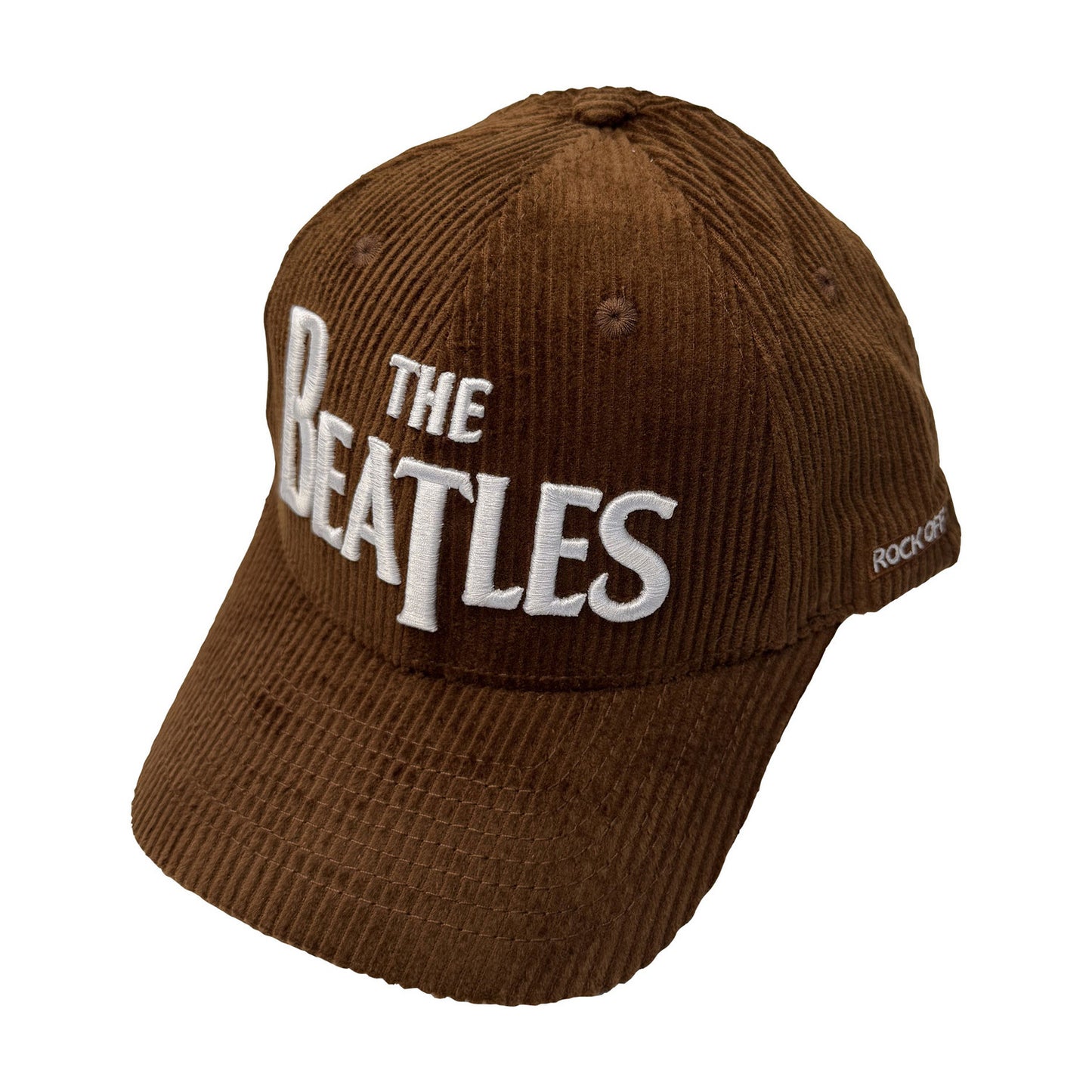 Brown - Front - The Beatles Unisex Adult Drop T Logo Baseball Cap