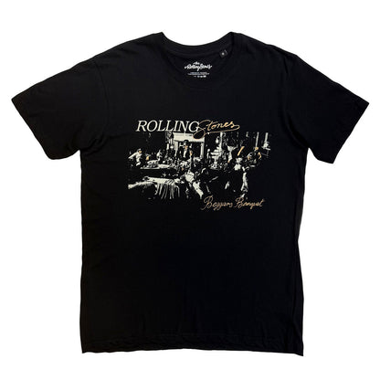 Black - Front - The Rolling Stones Unisex Adult Beggars Banquet Script T-Shirt