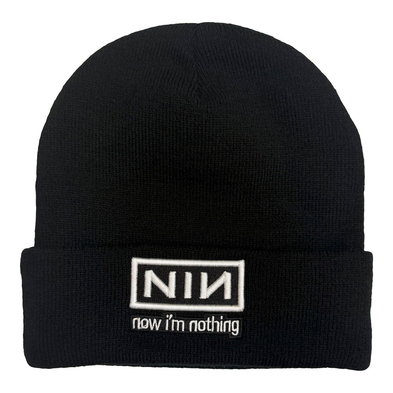 Black - Front - Nine Inch Nails Unisex Adult Now I´m Nothing Beanie